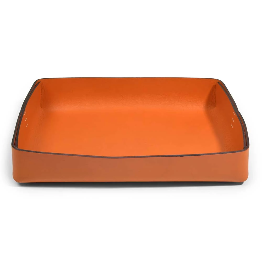 Ablagekasten A4 Leder Orange