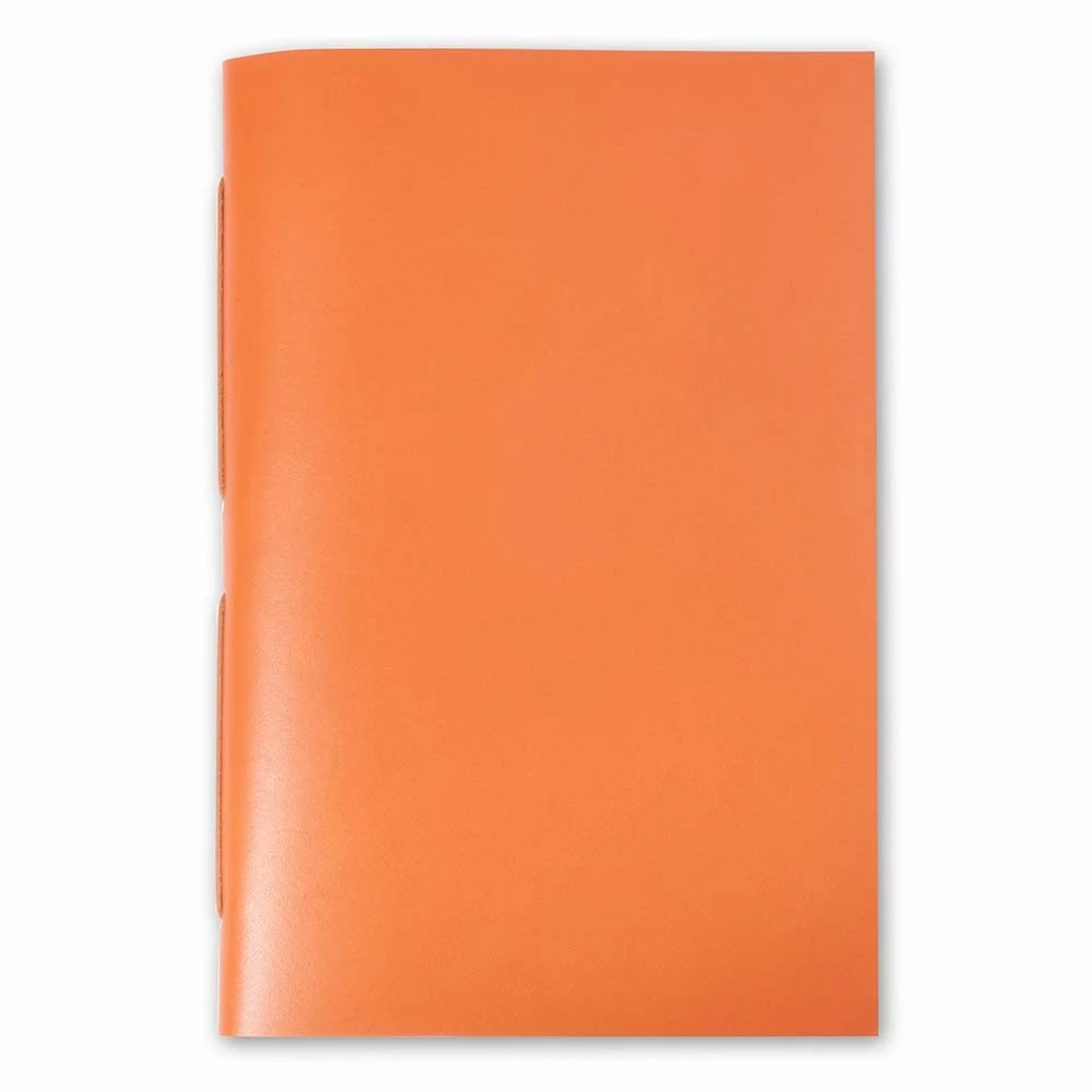 Gästebuch mit Band Leder Orange