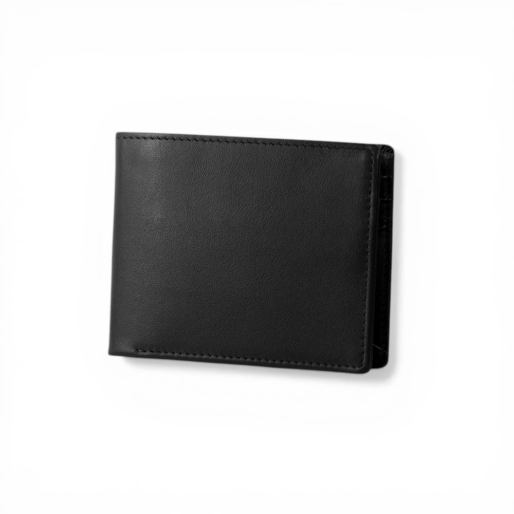 Portemonnaie Leder Schwarz
