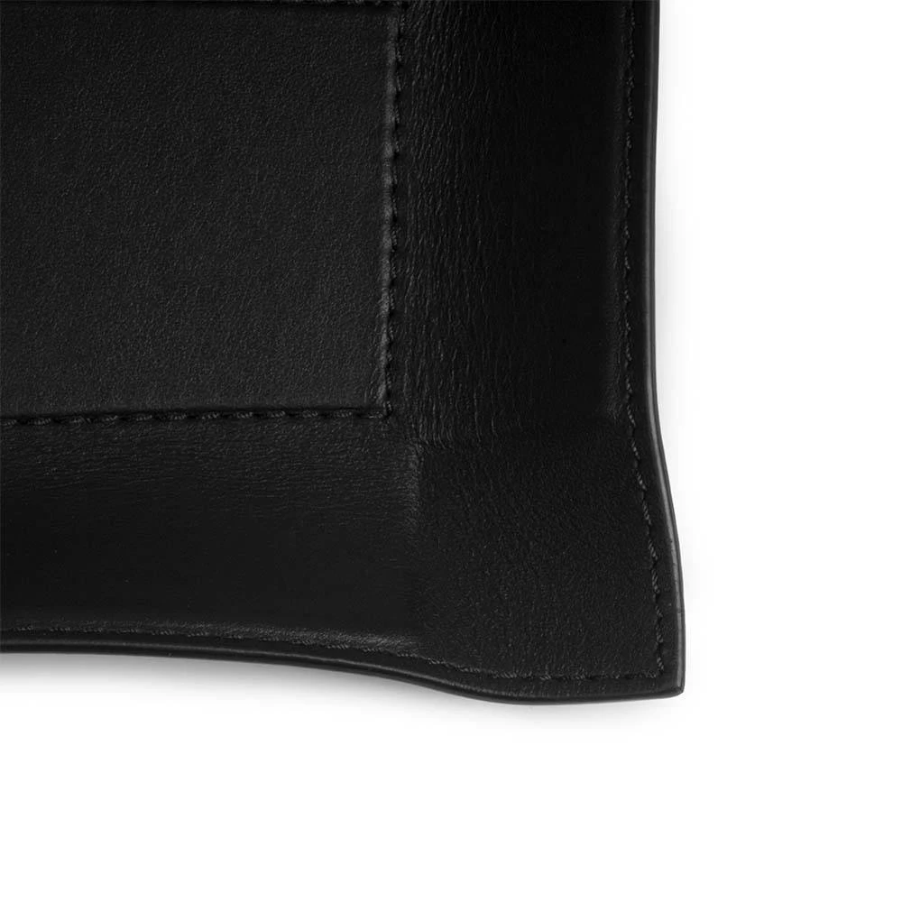 Taschenleerer Nappa Rechteckig Leder Schwarz