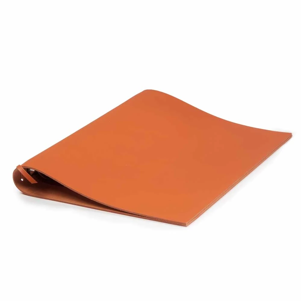 Ringbuch A4 4 Ringe Leder Orange