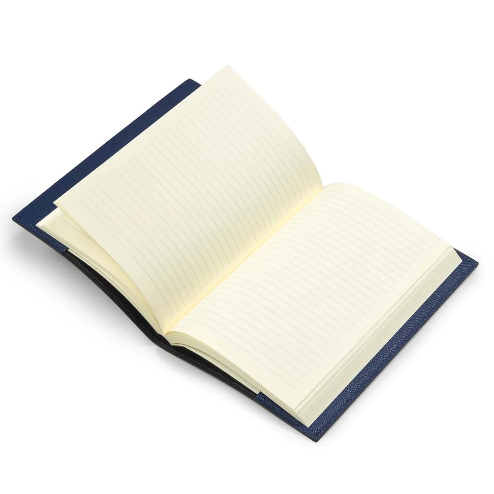 Buchhülle A5 Leder Royalblau
