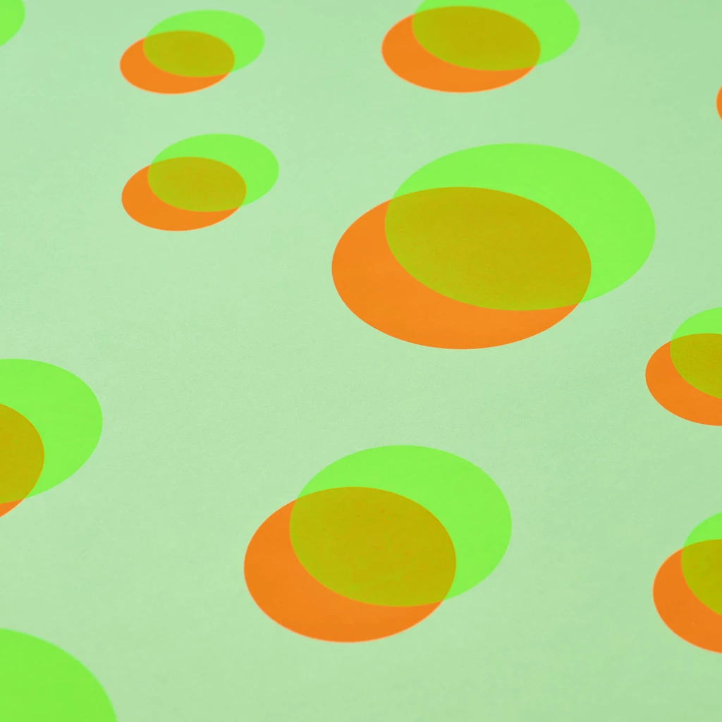 Geschenkpapier Eclipse 3er-Set Grün/Orange/Mint