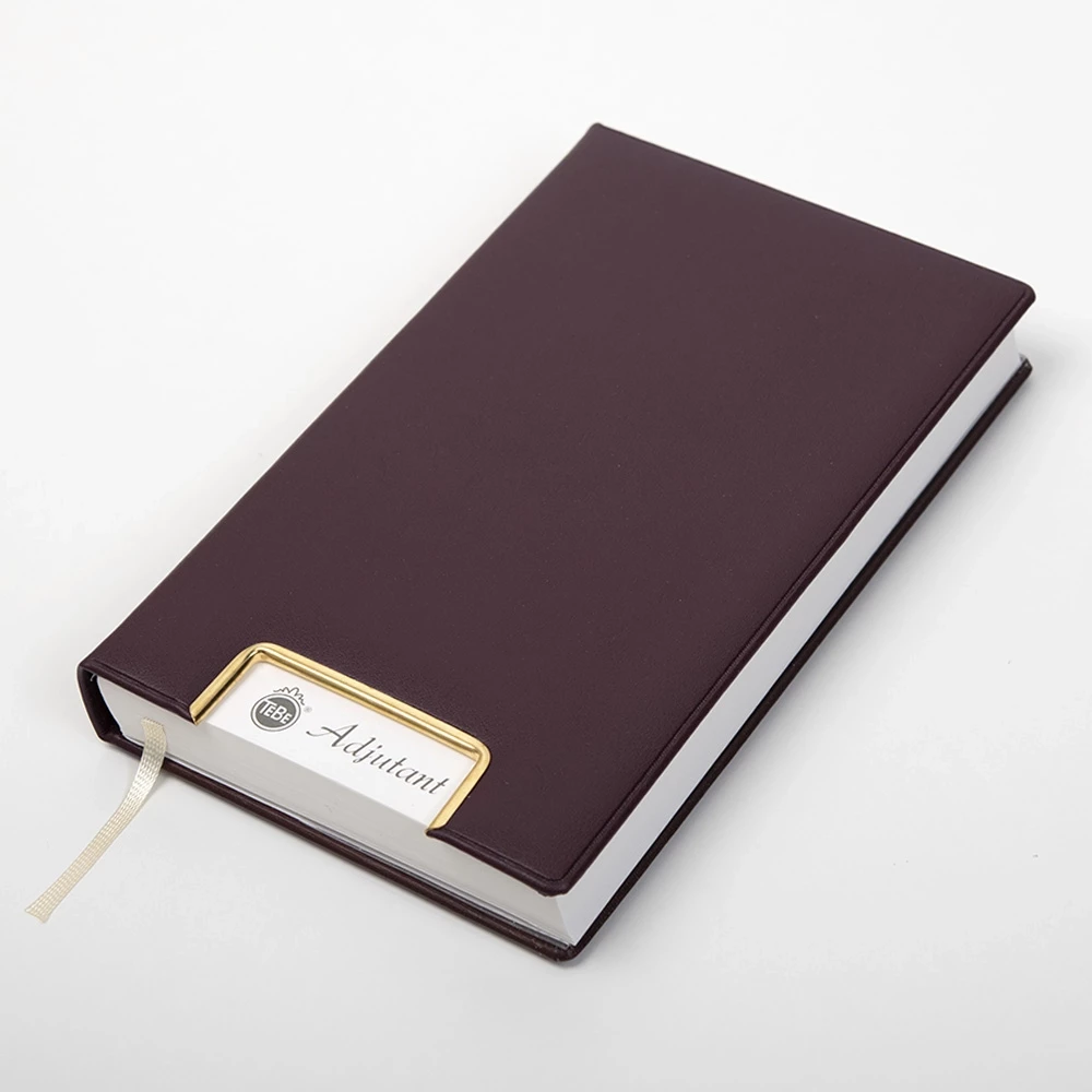 TeBe Adjutant Tageskalender 2026 TeBeskin granat-bordeaux
