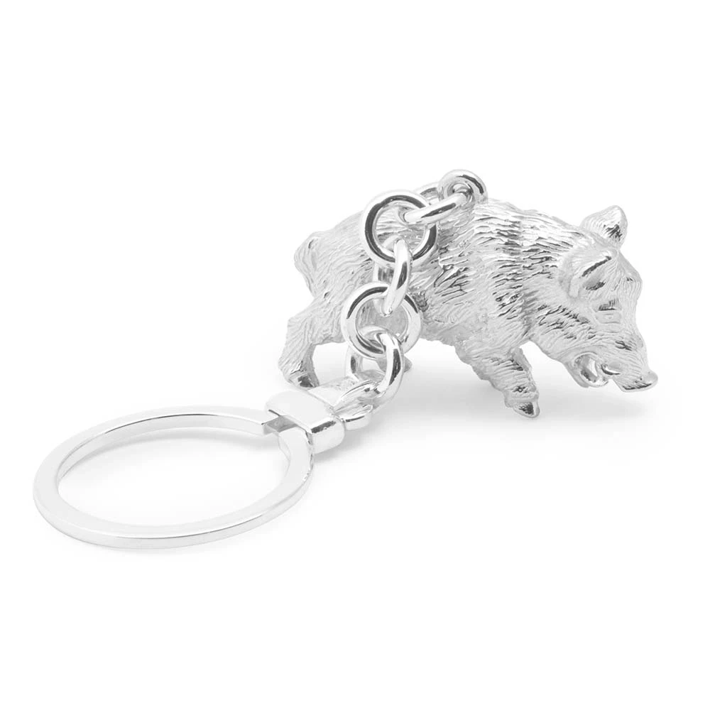 Schlüsselkette Keiler 925 Silber