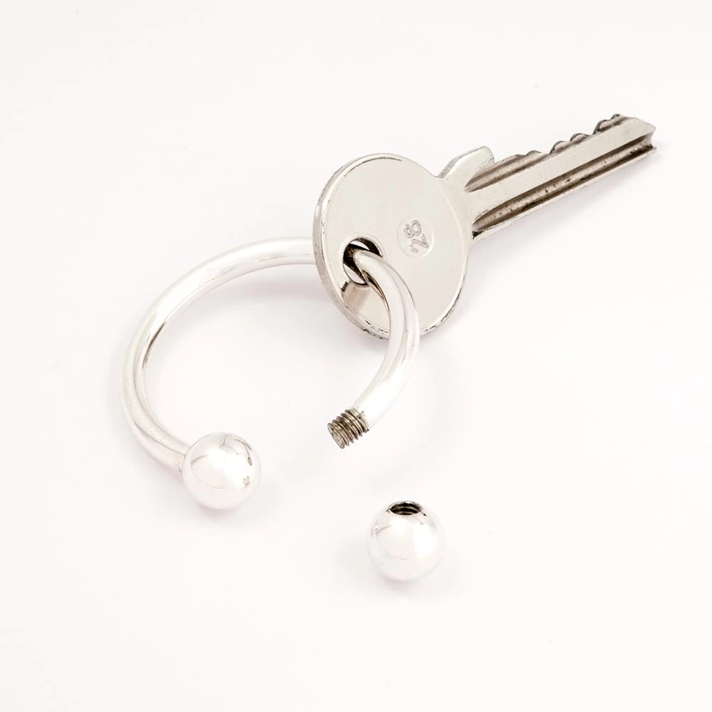 Schlüsselring Kugeln 925 Silber