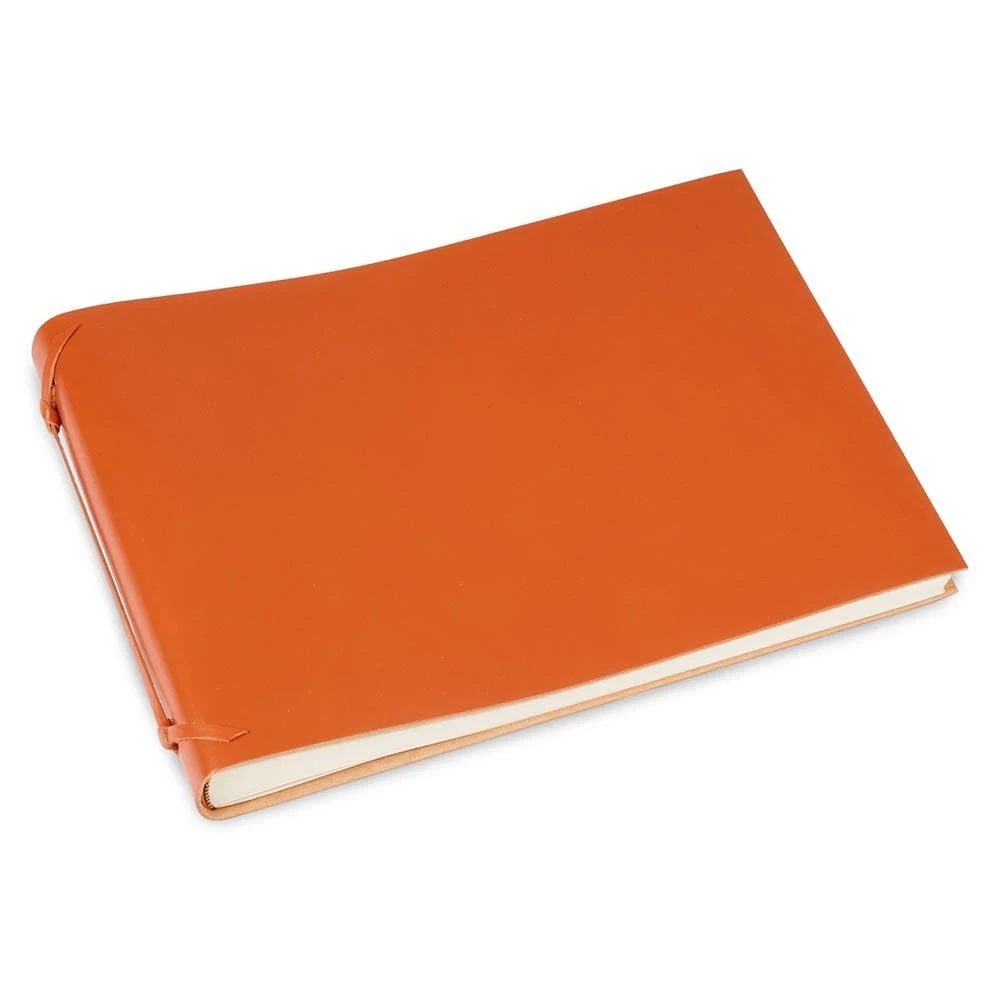Fotoalbum 30 Blatt Leder Orange