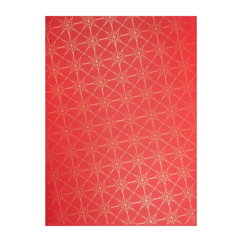 Geschenkpapier Starlines 3er-Set Rot