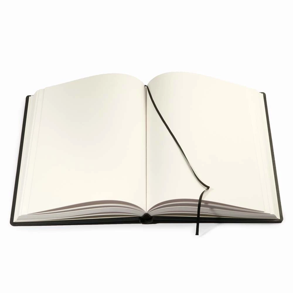 Gästebuch A4 Leder Schwarz