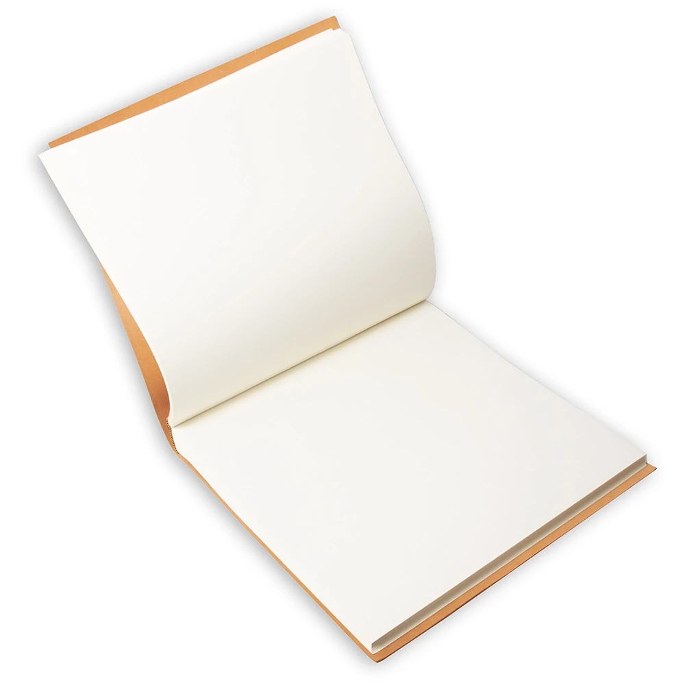 Fotoalbum 50 Blatt Leder Orange