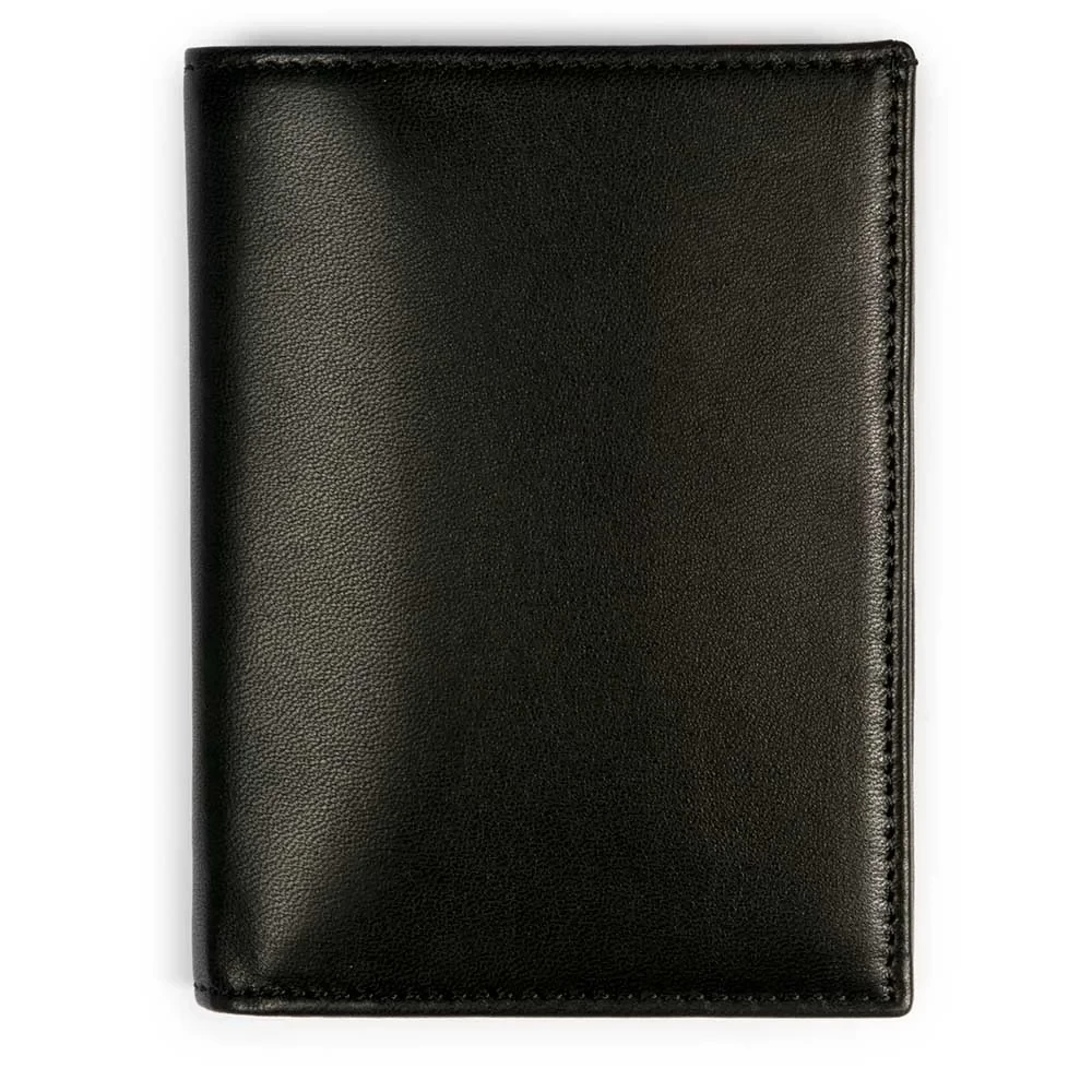 Brieftasche 8 Karten Leder Schwarz