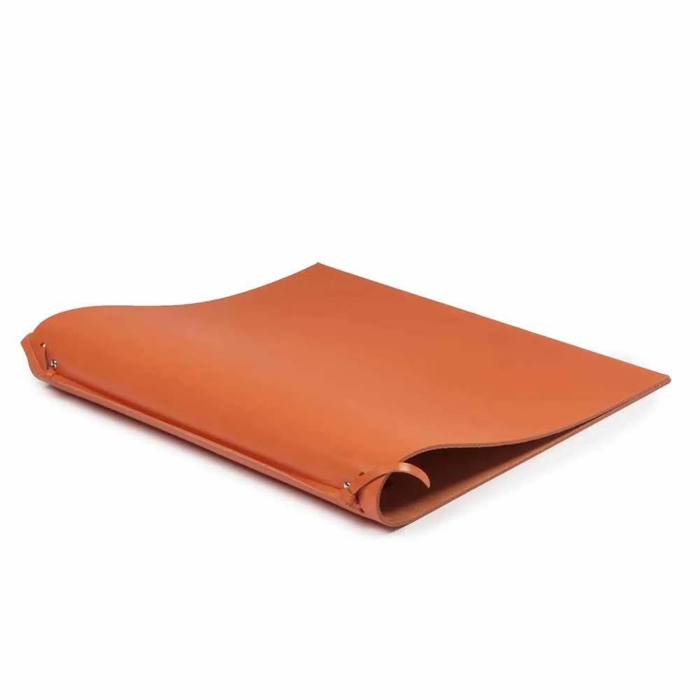 Ringbuch A4 4 Ringe Leder Orange