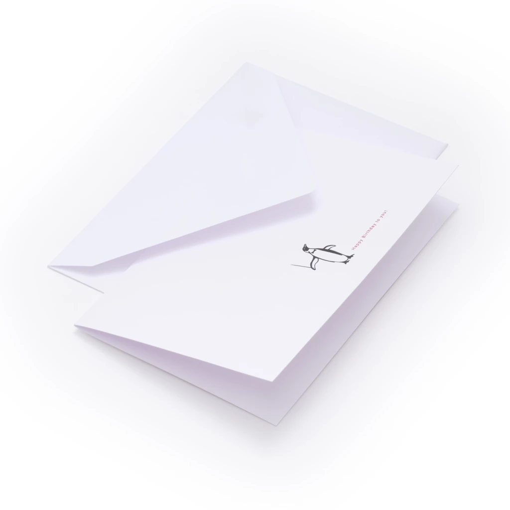 Geburtstagskarte Pinguin – Happy Birthday