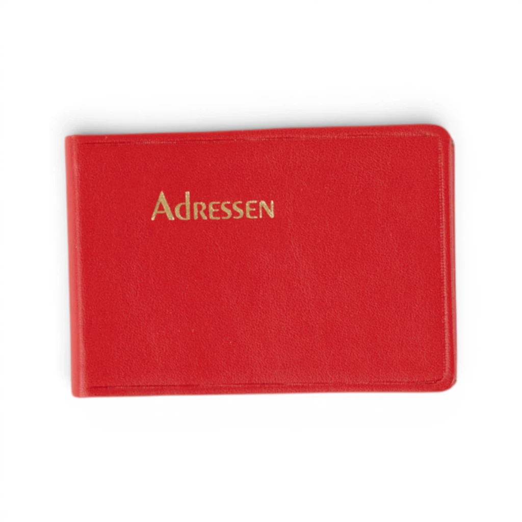 Adressbuch Ausgabe No. 22 TeBeskin Kunstleder rubin-rot