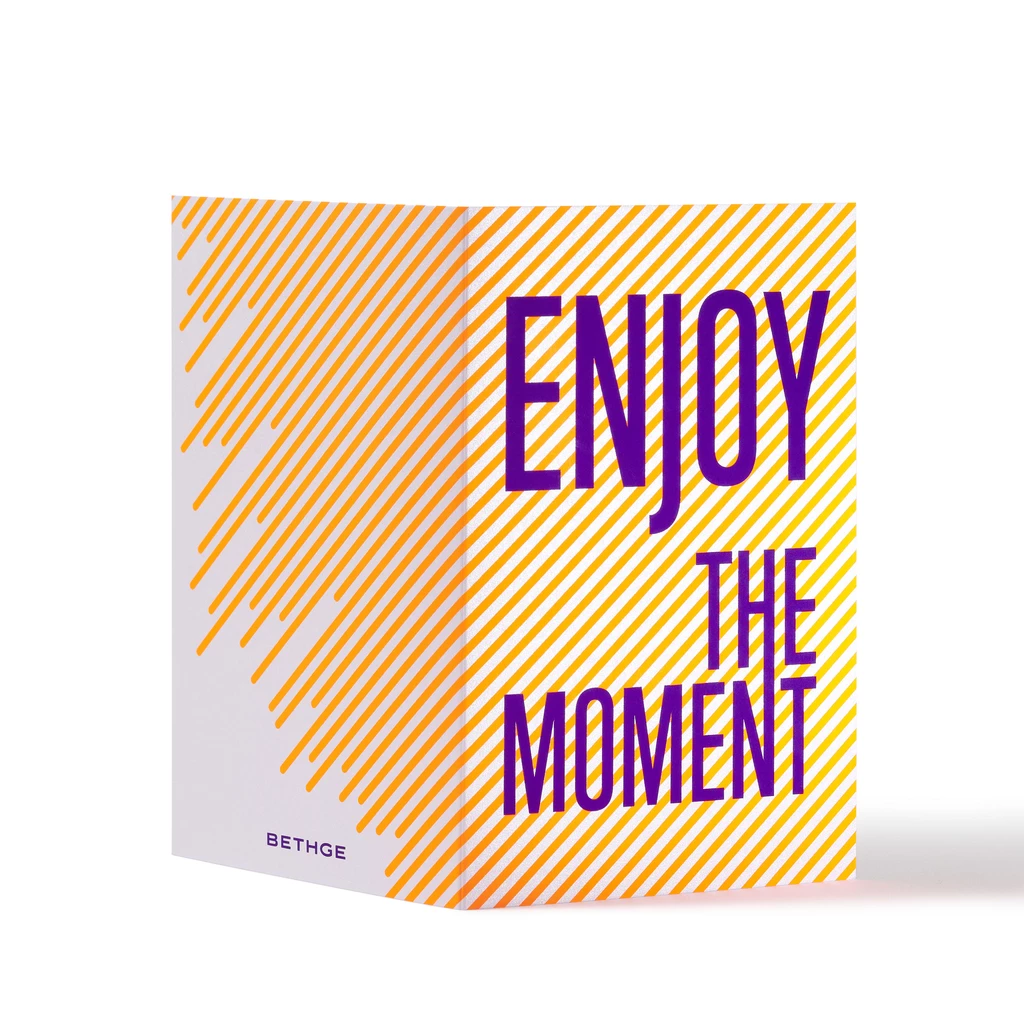 Grußkarte "Enjoy the moment" Lines 