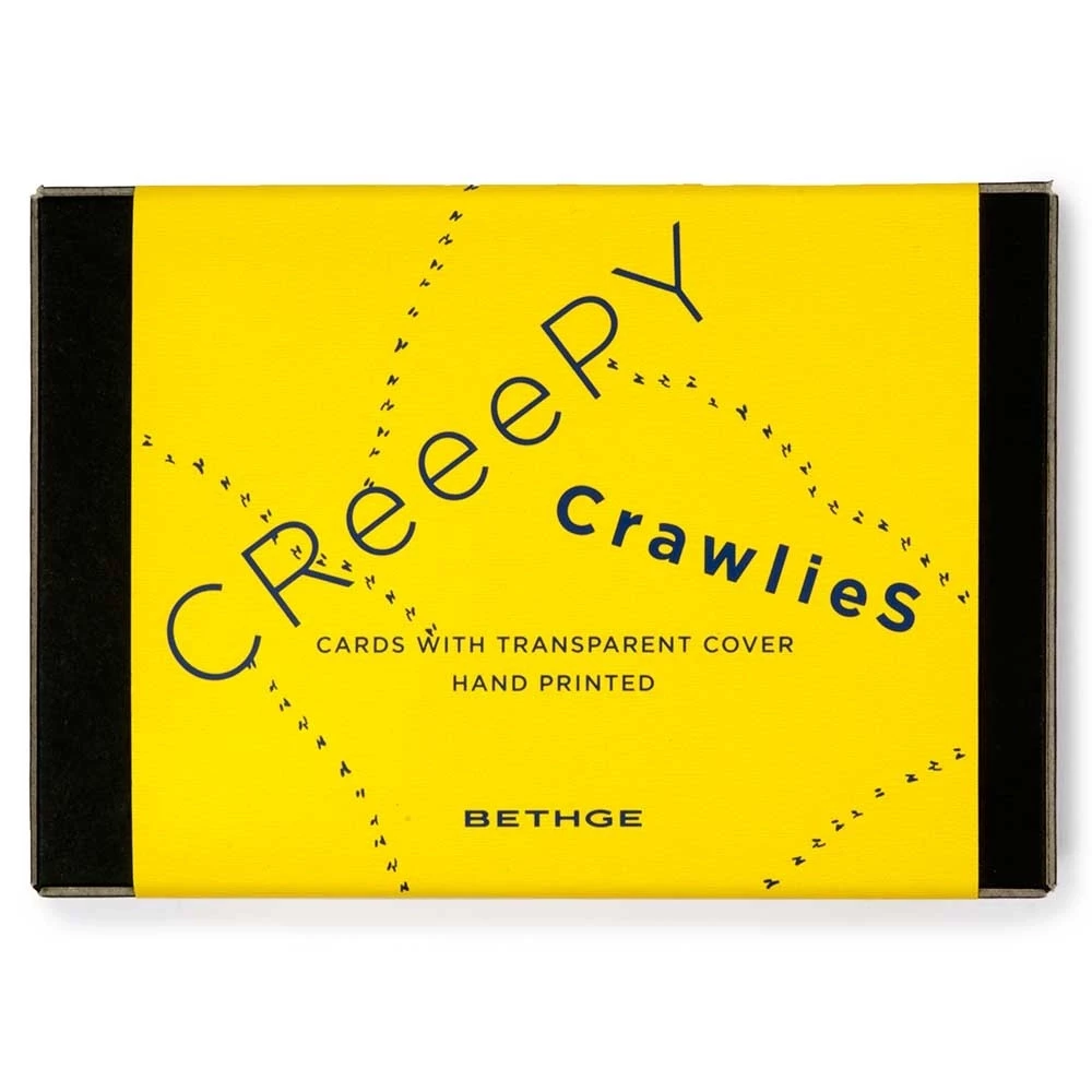 Grußkarten-Set Creepy Crawlies mit 8 Klappkarten