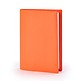 Buchhülle für DIN A5 Bücher, Leder, Orange
