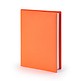 Buchhülle für DIN A4 Bücher, Leder, Orange