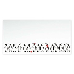 Weihnachtskarte Pinguin Party