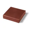 LEGENDÄR Etui quadratisch "ETWEE Square" Leder Hellbraun