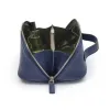 Leder Kosmetiktasche Adri in Navy - 3