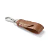Schlüsselanhänger, Alligatorleder, Hellbraun