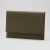 Leder Laptoptasche Rangergrün