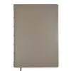 Leder Gästebuch A4 Taupe mit Goldschnitt