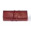 Leder Schmuckrolle Granat
