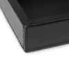 Leder Tablett Nappa 24x12 cm Schwarz - 4