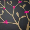 Geschenkpapier Mistel Schwarz – 3 Bögen - 2