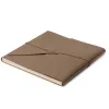 Leder Gästebuch mit Band Latte - 3