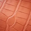 Leder Clutch Alligatoroptik Koralle - 2
