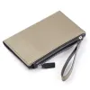 Bethge Portemonnaie Doppel-Zip Adri Leder Taupe
