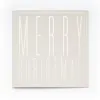 Weihnachtskarte Typo Merry Christmas Pure Sand