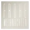 Weihnachtskarte Typo Frohe Weihnachten Pure Sand