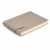 Leder Skizzenblock Groß Taupe - 4