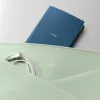 Leder Laptoptasche Mint - 2