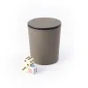 Leder Würfelbecher Rauchgrau