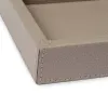 Leder Tablett Boar 24x12 cm Taupe - 2