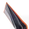 Leder Portemonnaie für Karten Porto Cervo Orange - 2