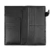 Reise Portemonnaie Python Leder Schwarz - 4