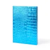 Notizbuch A4 Blanko Wild Leder Blue