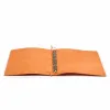 Leder Ringbuch A4 4 Ringe Orange - 4