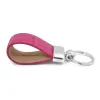 Leder Schlüsselanhänger Alligatoroptik Pink - 3