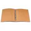 Leder Ringbuch A5 4 Ringe Orange - 3