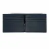 Leder Kartenetui mit Geldklammer Dunkelblau - 3