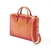 Leder Aktentasche Porto Cervo Orange - 4