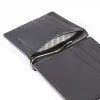 Leder Kartenetui mit Geldclip Schwarz - 2