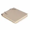 Leder Skizzenblock Groß Taupe - 2